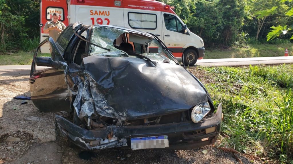 Grave acidente é registrado na BR-487, entre Campo Mourão e Tuneiras do Oeste