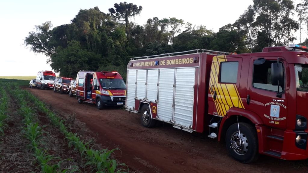Avião cai na área rural de Cascavel deixando mortos