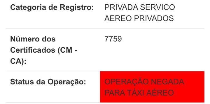 Avião que caiu na área rural de Cascavel estava com operação negada para táxi aéreo