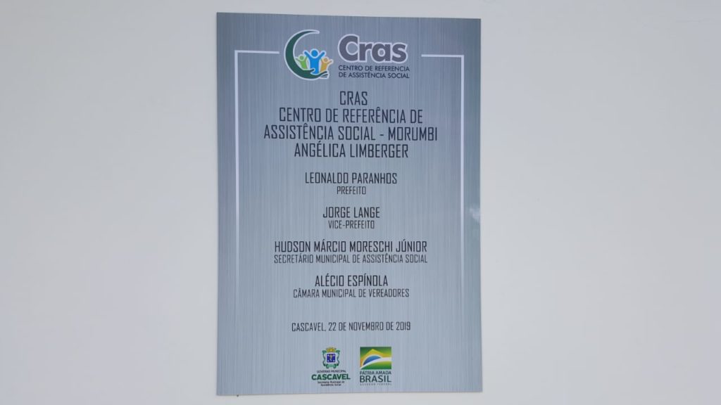 Cerimônia oficializa o nome de Angélica Limberger no Cras Morumbi