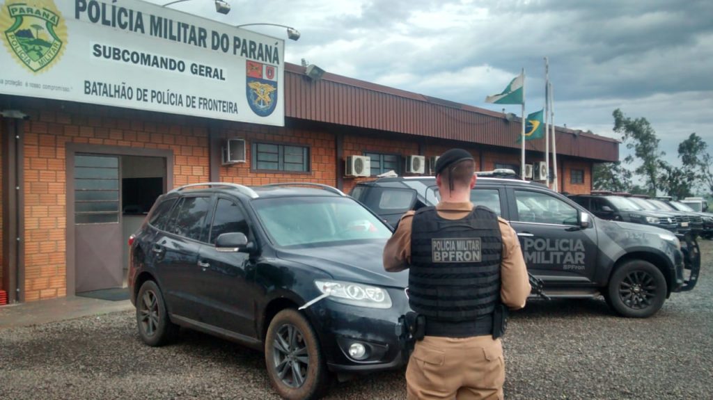 BPFron apreende veículo produto de furto no RS em Nova Santa Rosa