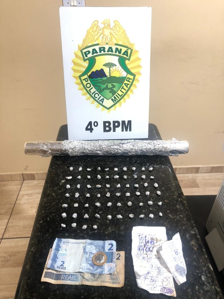 PM prende homem por tráfico de drogas, em Paiçandu