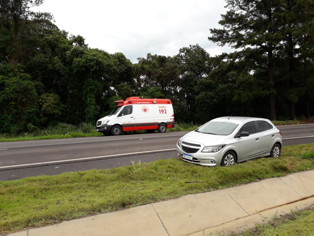 Homem se fere em acidente na BR-163