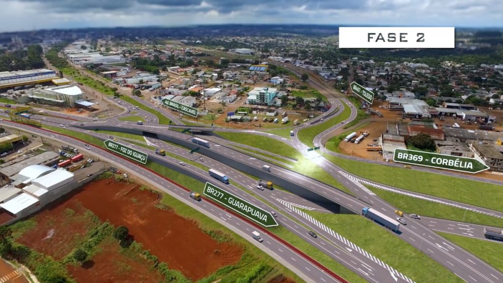 Governo estima finalizar obra no Trevo Cataratas até 2021