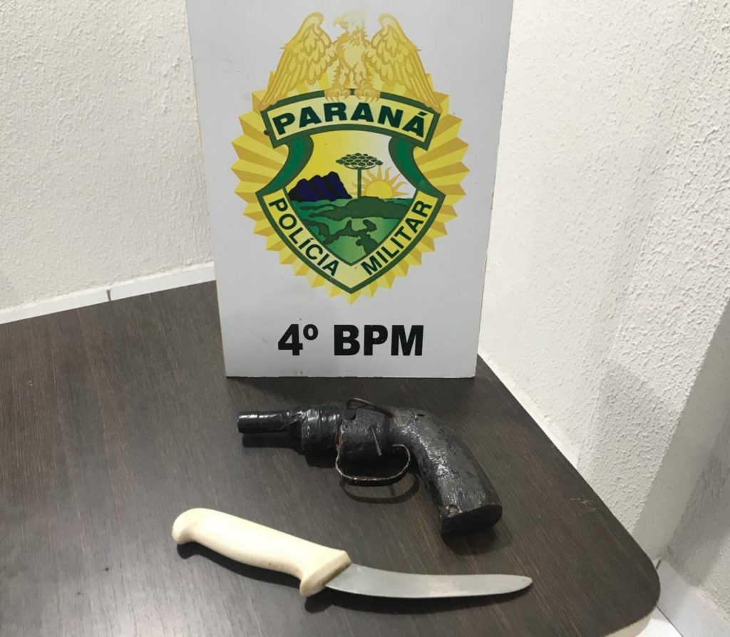 PM prende homem com simulacro, em Maringá