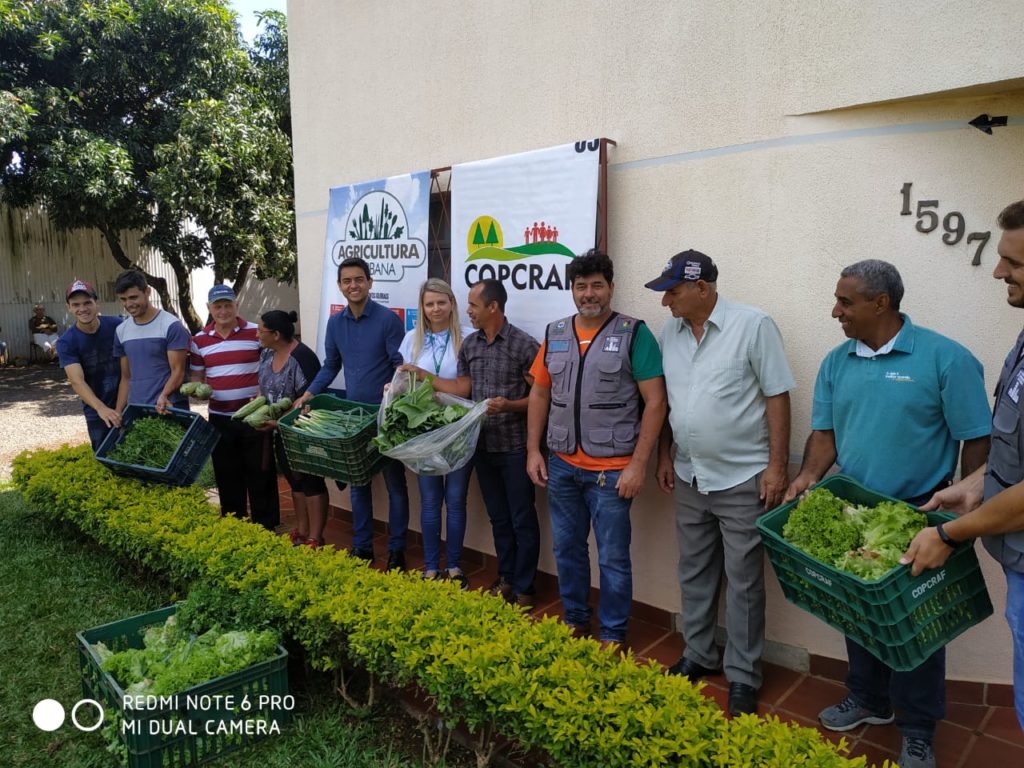 Entidades recebem legumes e verduras da horta ‘Zilda Arns’