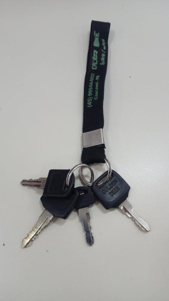 Molho de chaves foi encontrado próximo ao Lao Municipal de Cascavel