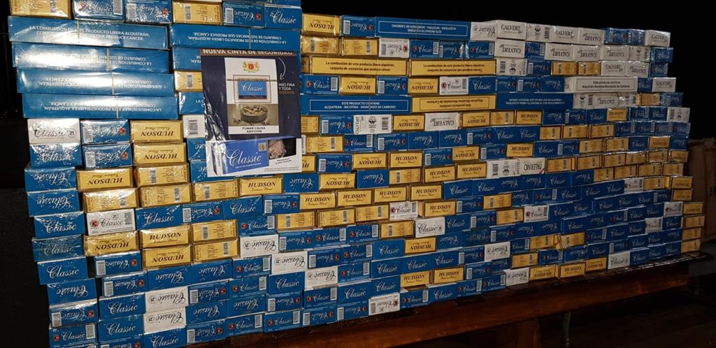 Carga de cigarros avaliada em R$ 160 mil é apreendida em Capitão Leônidas Marques