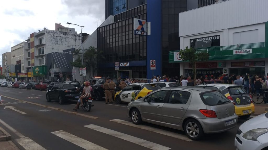 Homem causa confusão e intensa mobilização policial é registrada no Centro