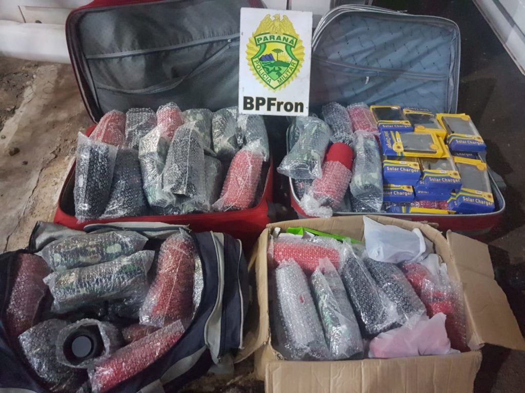BPFRON apreende produtos oriundos do Paraguai em Céu Azul