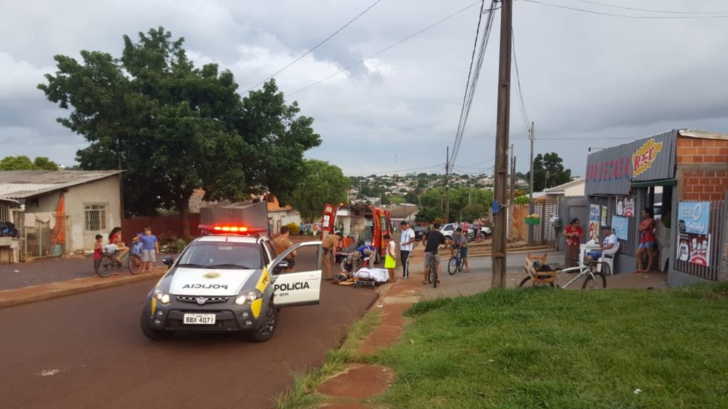 Siate socorre homem que se feriu ao cair com bicicleta no Bairro Interlagos