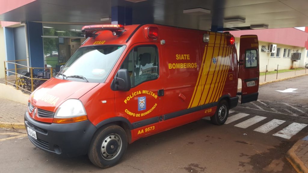 Vítima ferida em São João do Oeste é levada ao HU
