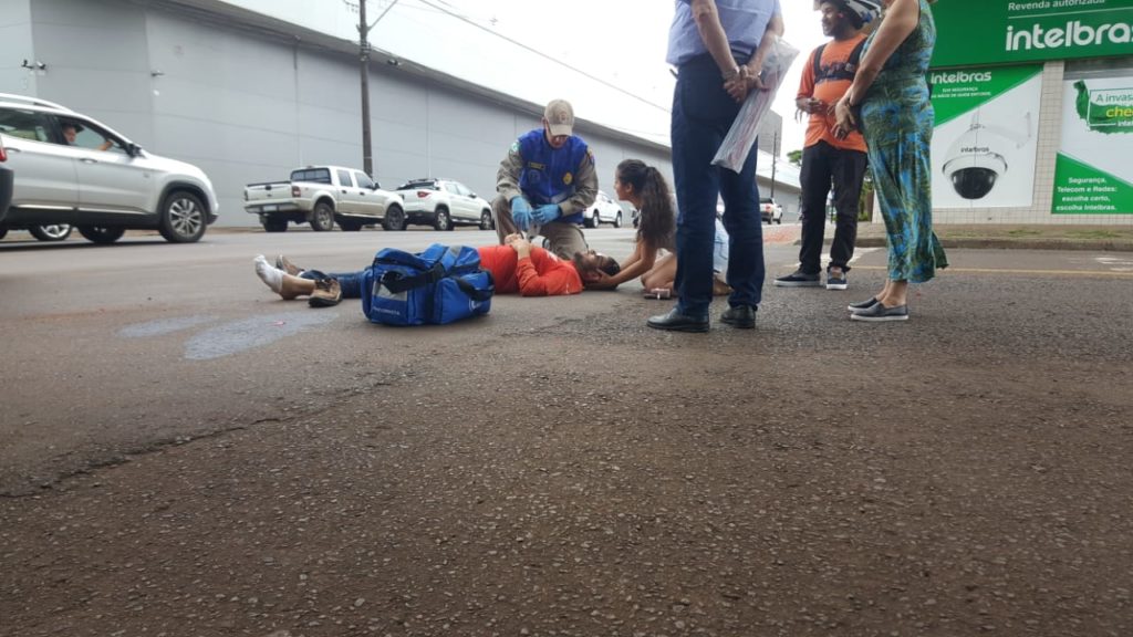 Acidente é registrado na Rua Erechim