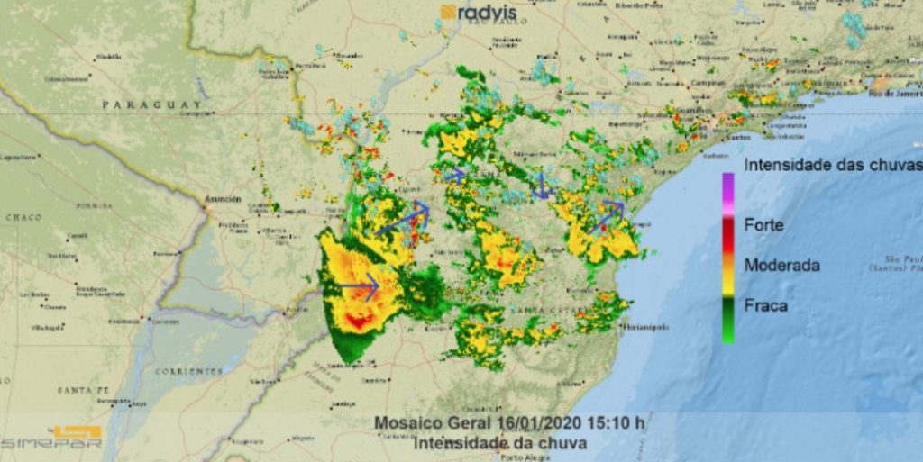 Temporal pode atingir Cascavel nesta tarde, alerta o Inmet