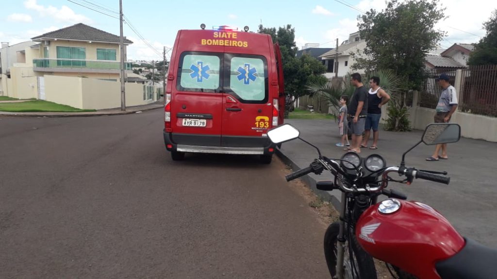 Motociclista se fere em batida no Pioneiros Catarinenses