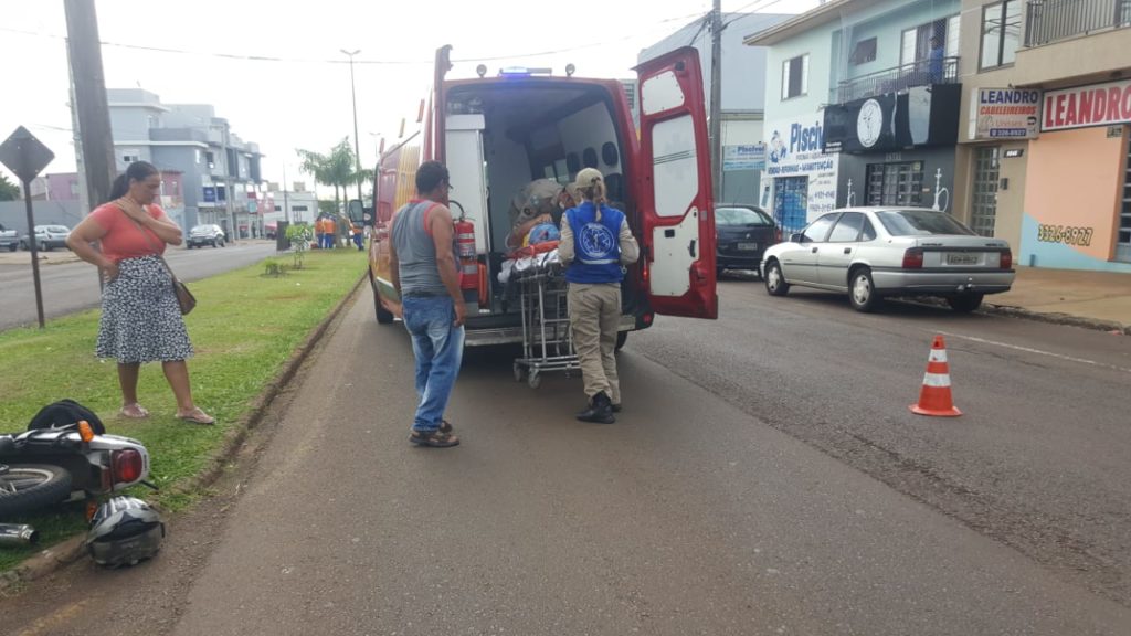 Siate atende motociclista na Avenida Brasil