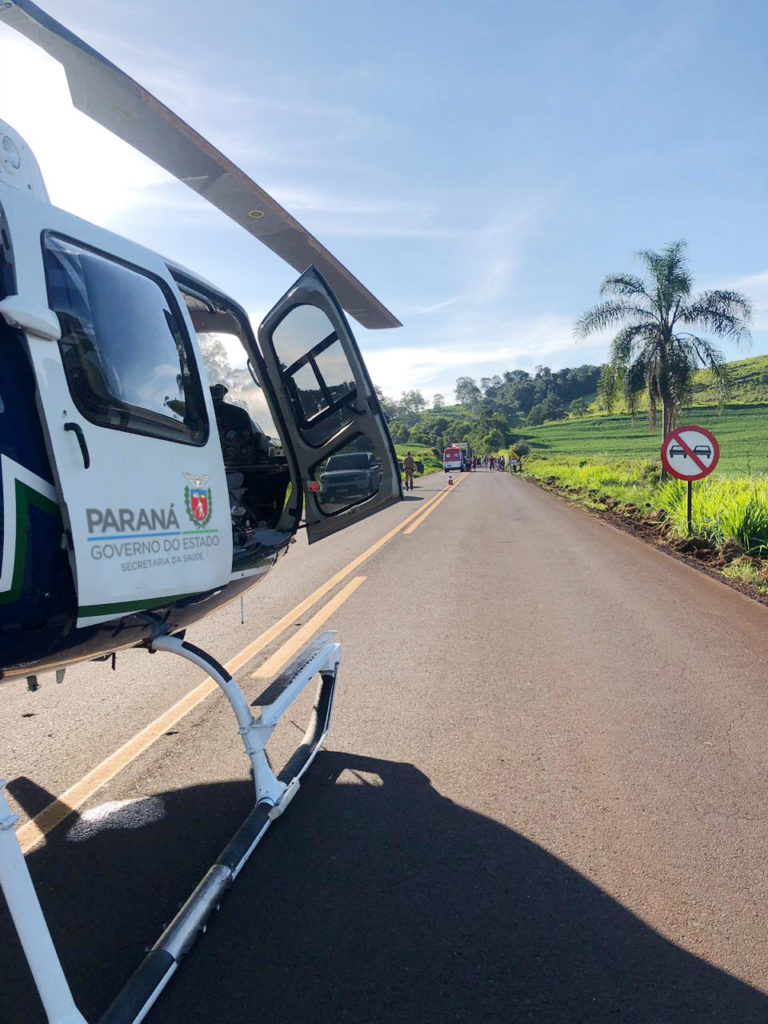 Serviço aeromédico de Cascavel completa seis anos