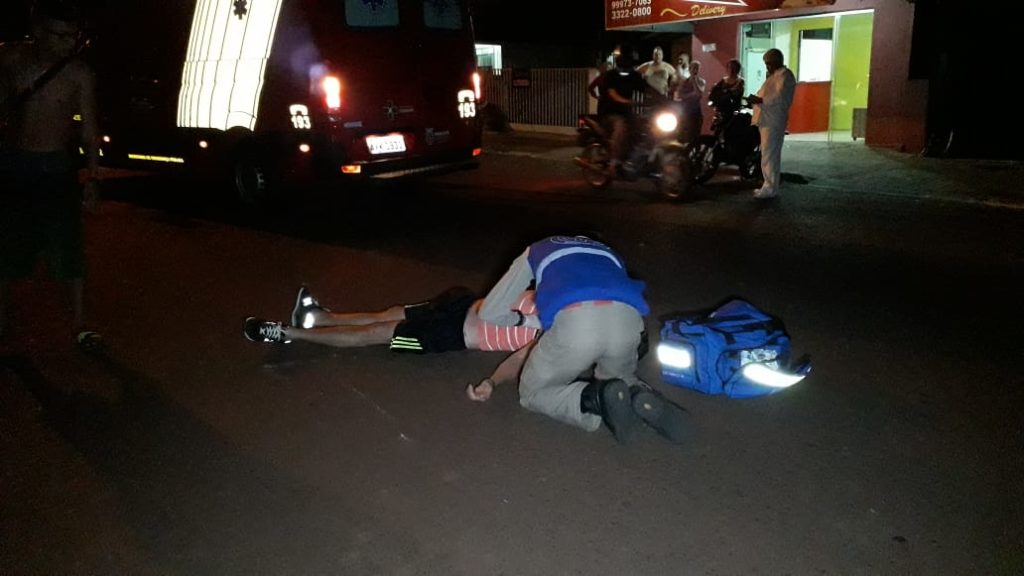 Homem de 44 anos tem fratura no braço ao cair de bicicleta no Claudete
