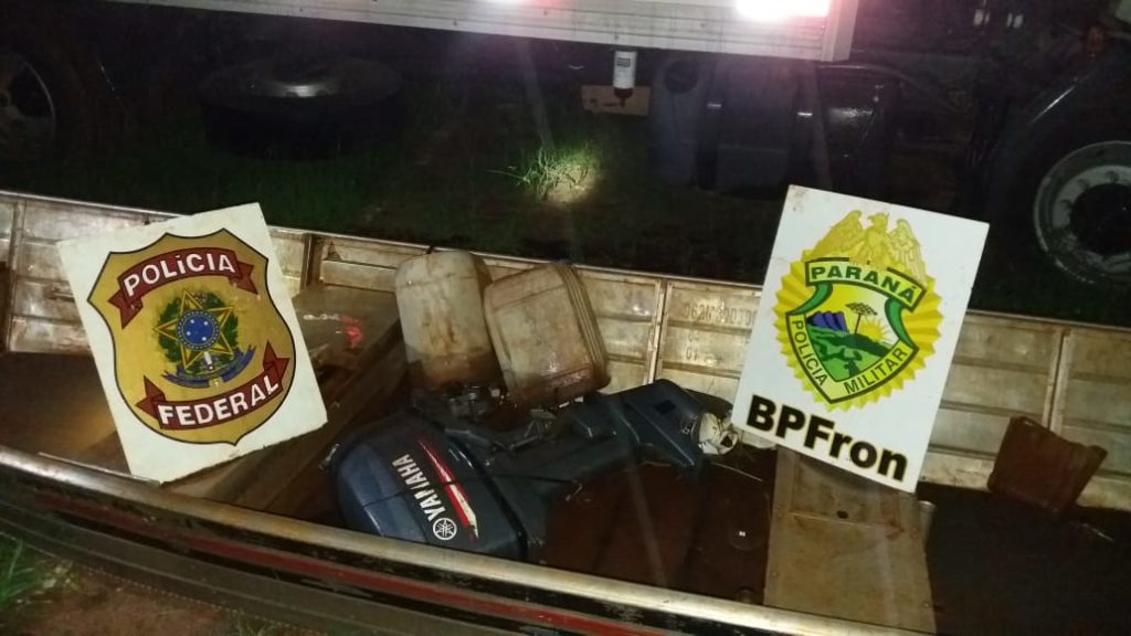 Operação Hórus realiza apreensão de caminhão e barco com cigarros