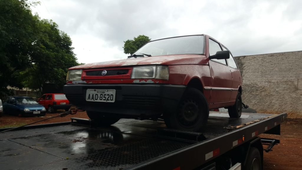 Carro é recuperado pela GM e encaminhado para a delegacia