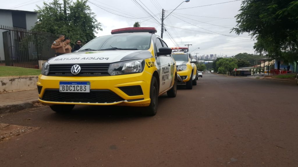 PM é mobilizada no Bairro XIV de Novembro