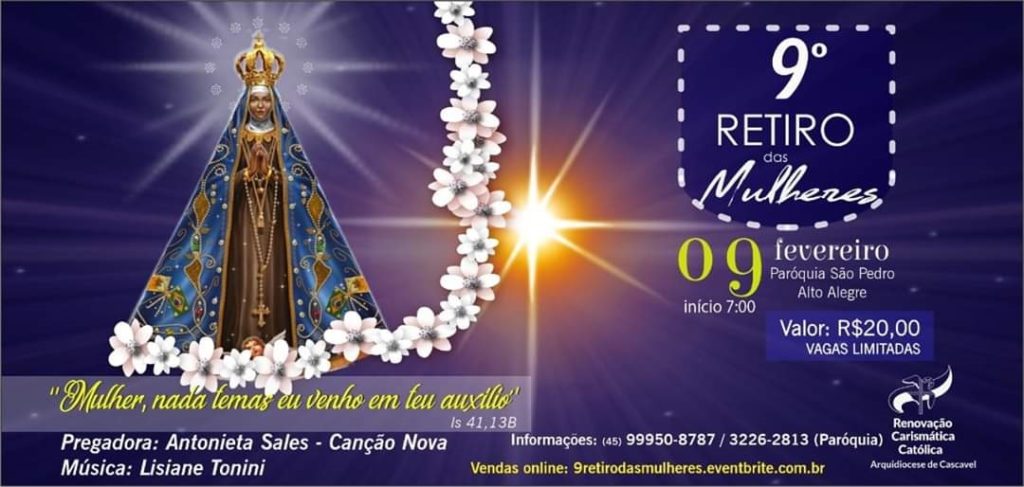 Renovação Carismática Católica promove retiro para mulheres