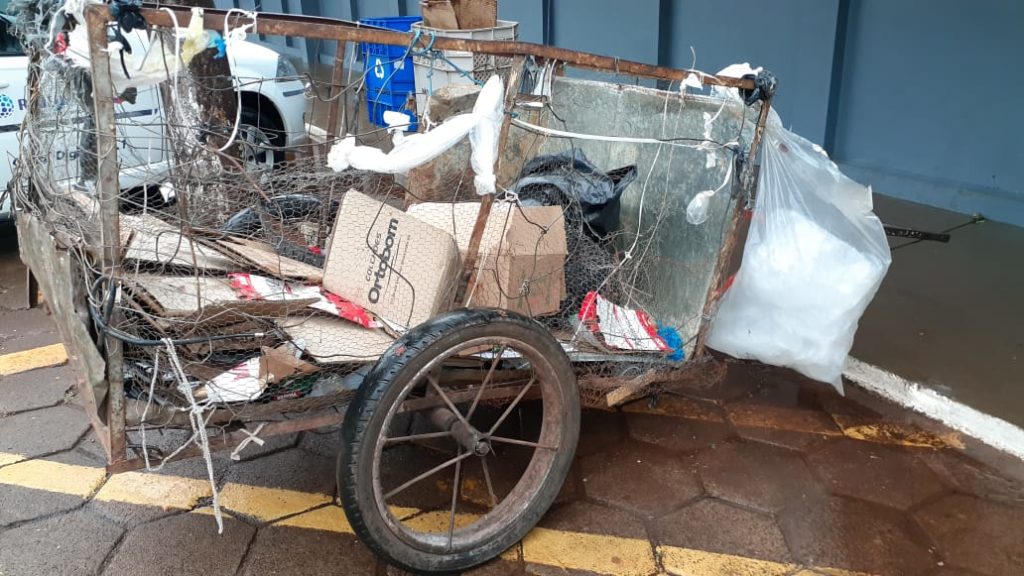 Confusão envolvendo carrinho de recicláveis vai parar na delegacia