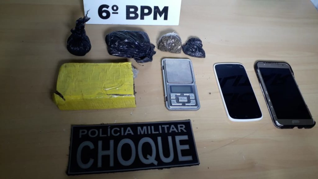 Choque detém dupla com porções de maconha e recupera duas motos no Loteamento Barcelona