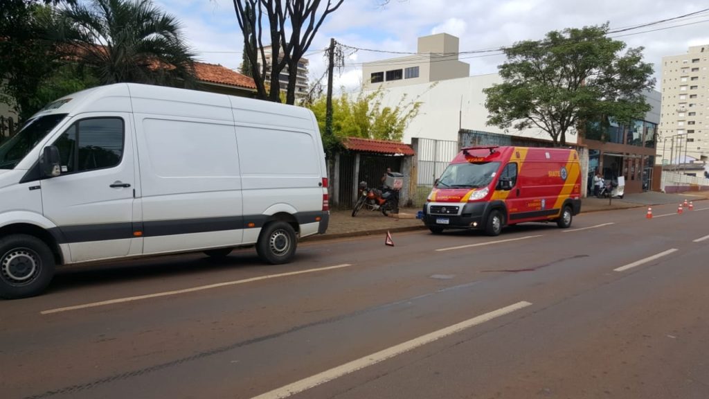 Acidente é registrado no Centro de Cascavel