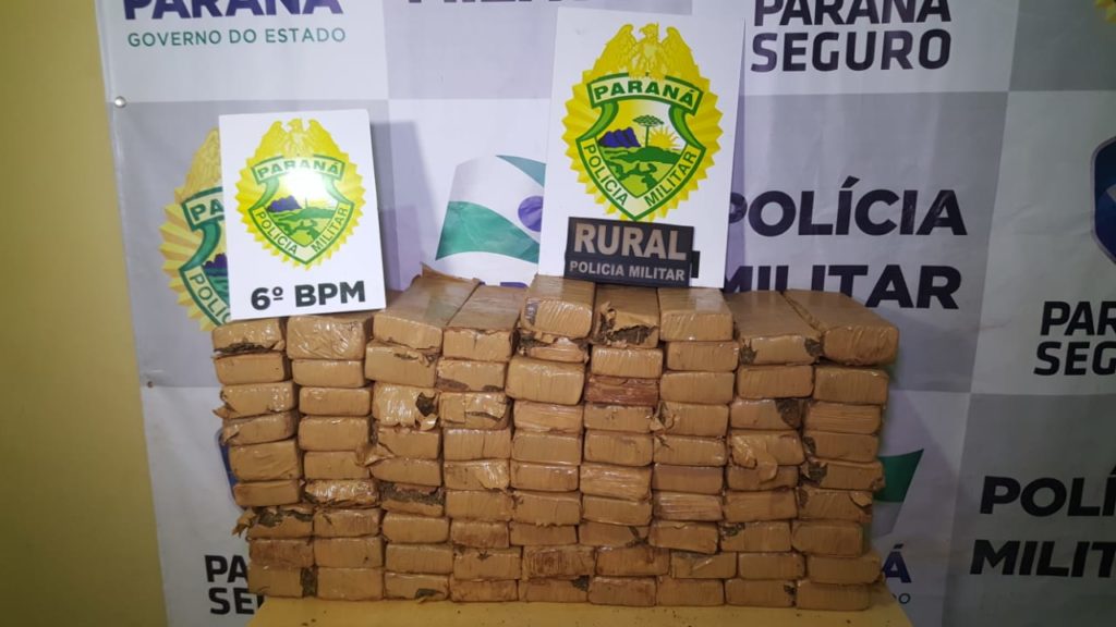 Patrulha Rural apreende 84 quilos de maconha na Estrada Chaparral