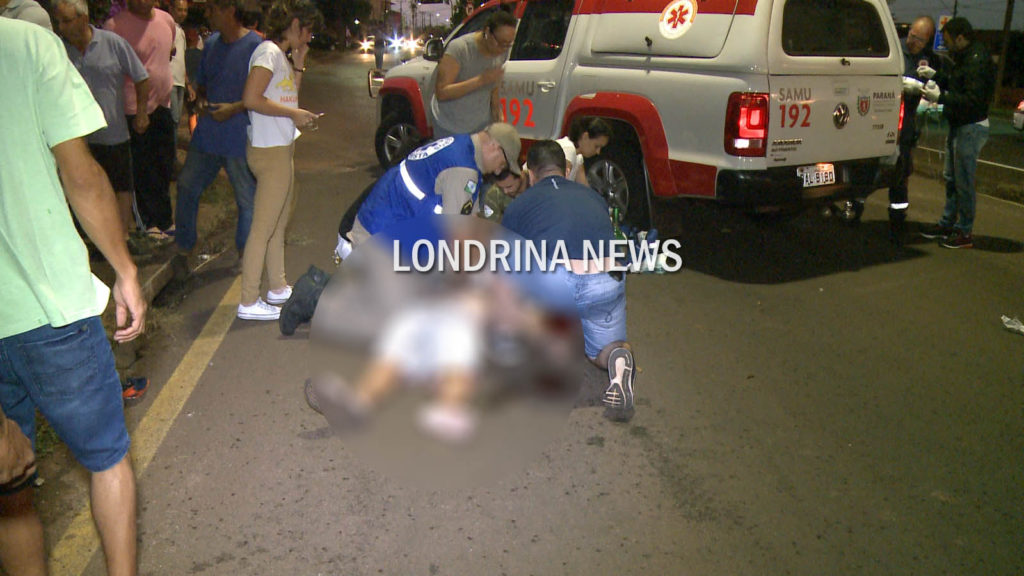 Atropelado por moto, homem fica em estado grave na Zona Sul de Londrina