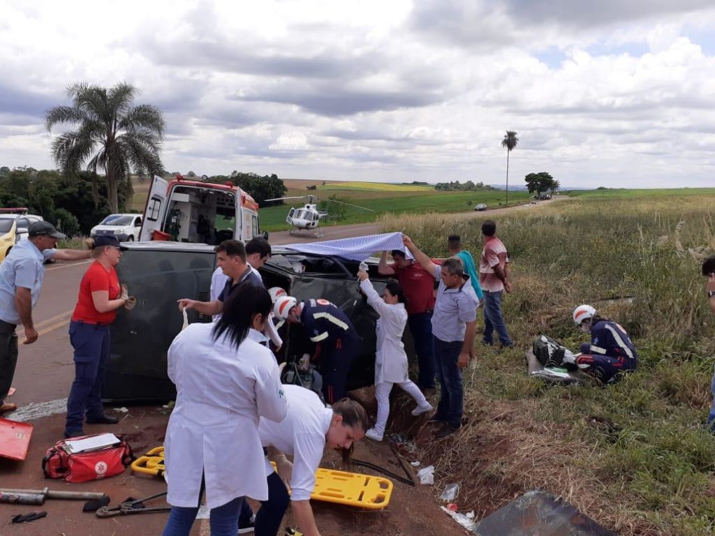 Acidente é registrado na PR-574, entre Anahy e Corbélia
