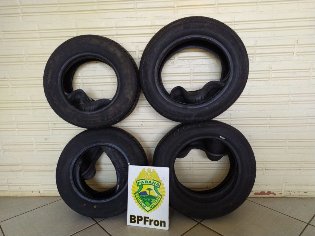 BPFron apreende pneus contrabandeados em Ampére