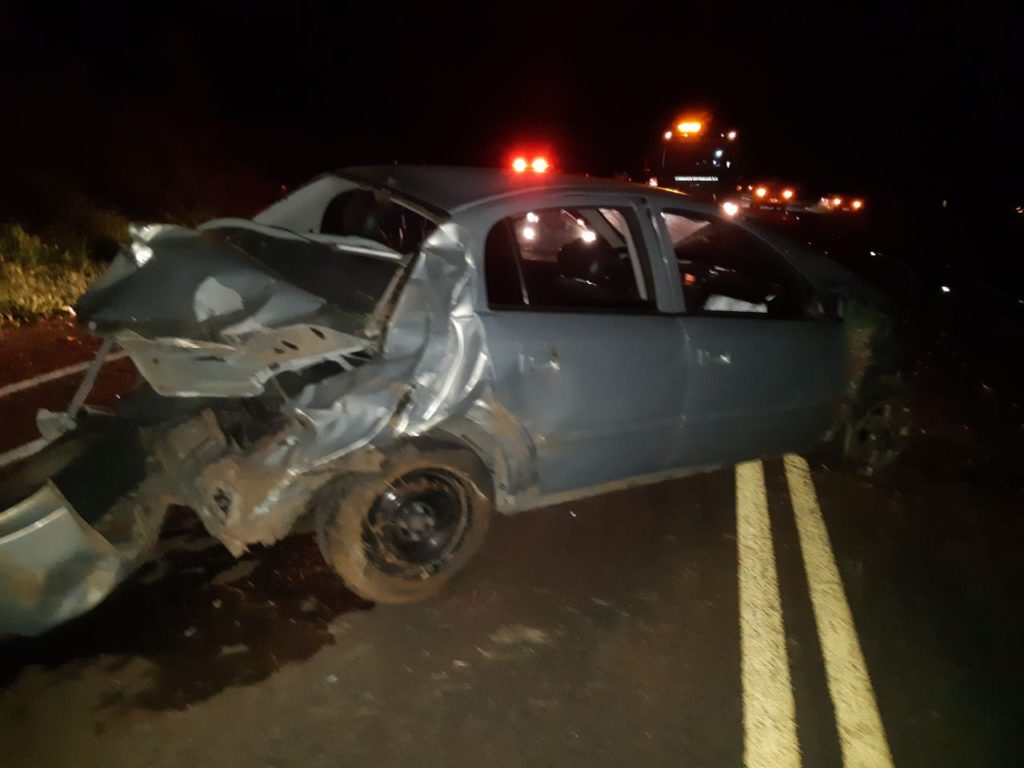 Grave acidente é registrado no trevo de acesso à Ipiranga