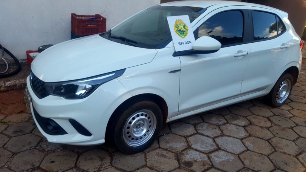 BPFron recupera em Foz do Iguaçu um veículo Fiat Argo que havia sido roubado em Céu Azul