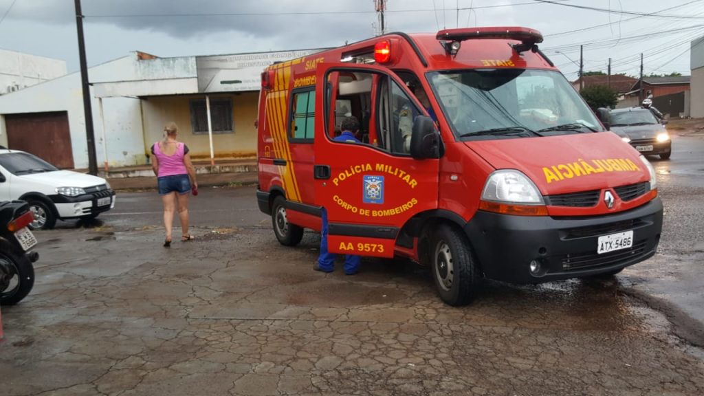 Batida de trânsito deixa jovem de 21 anos ferido no Bairro São Cristóvão