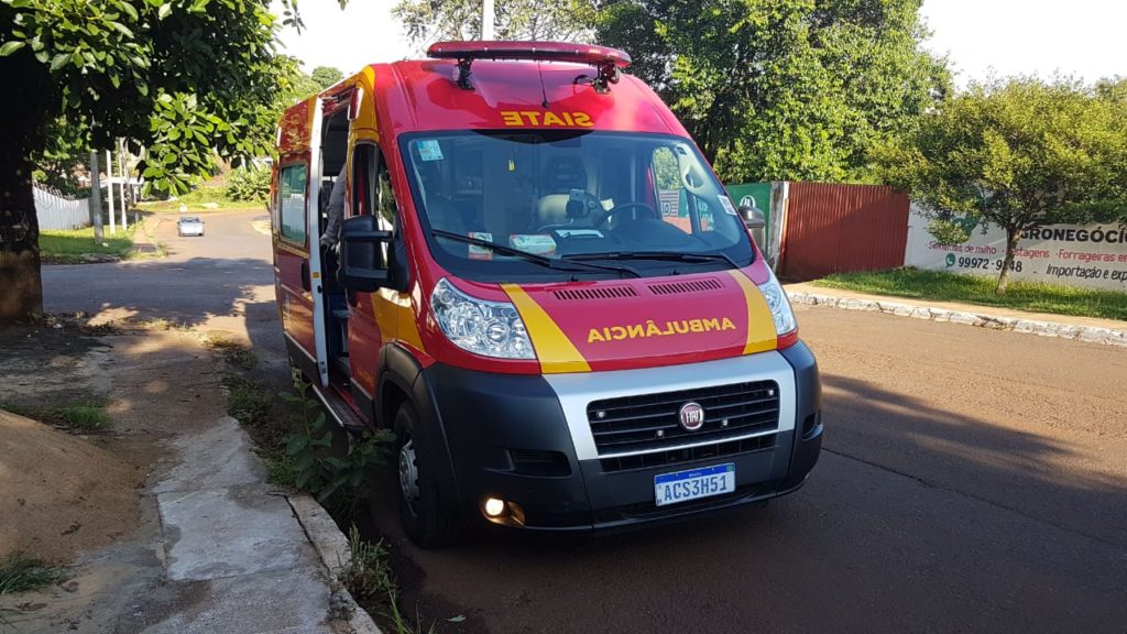 Acidente é registrado na Rua Maracaí em Cascavel