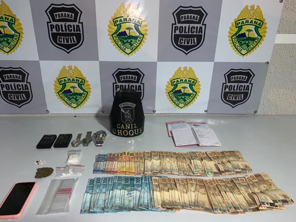 Polícia Militar detém quatro e apreende R$ 4 mil em Maringá