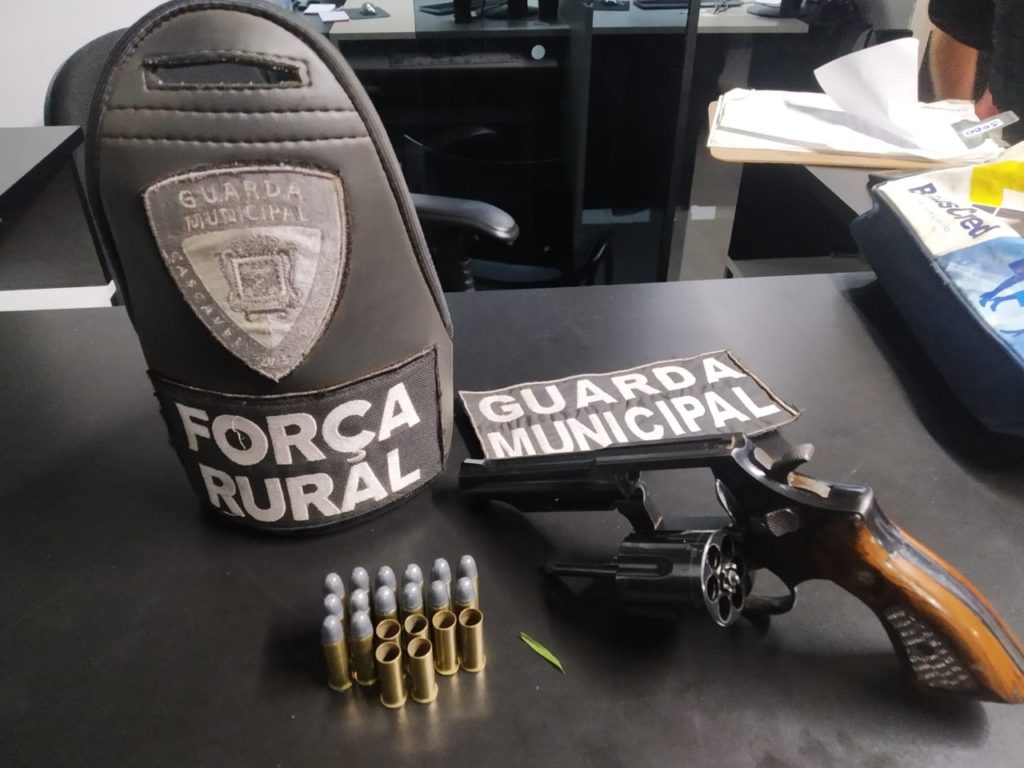 Arma de fogo é apreendida em ação da Força Rural da GM na Colônia São Francisco