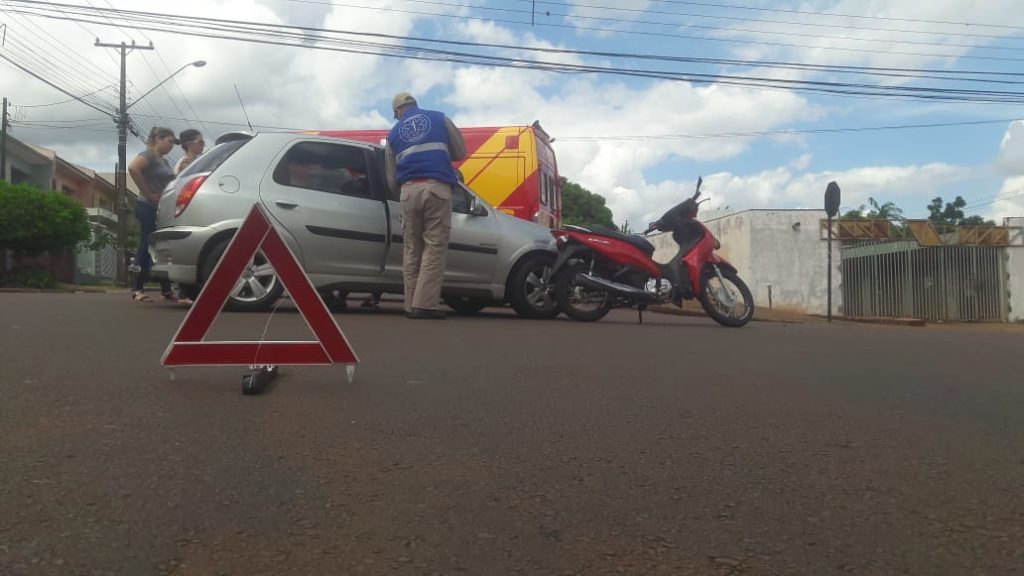 Jovem fica ferida em acidente no Bairro São Cristóvão