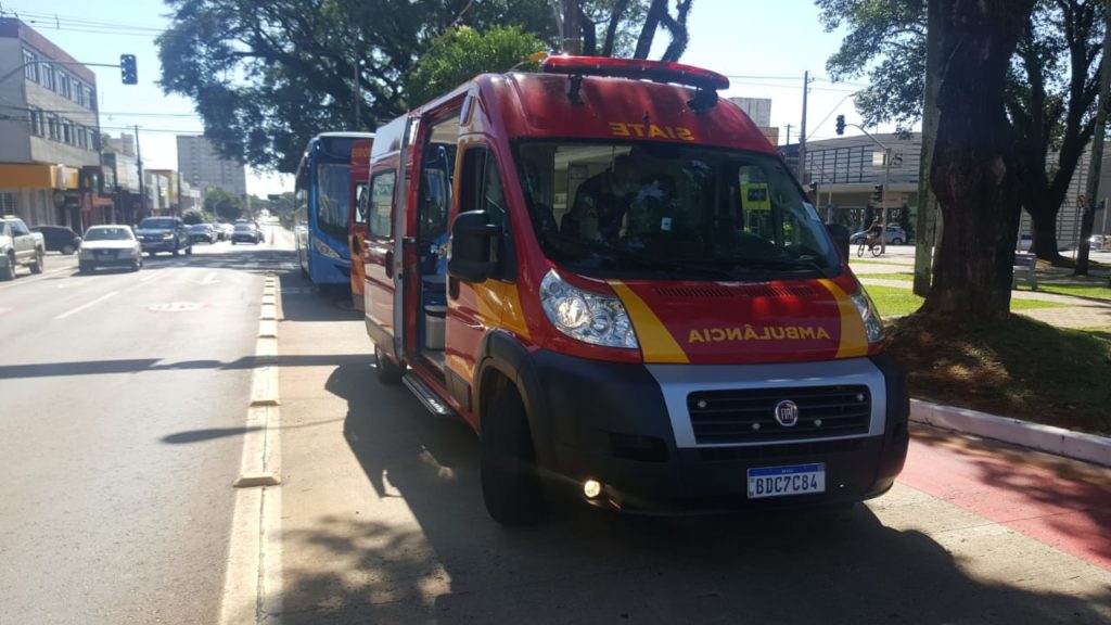 Gestante é socorrida pelos Bombeiros na Av. Brasil