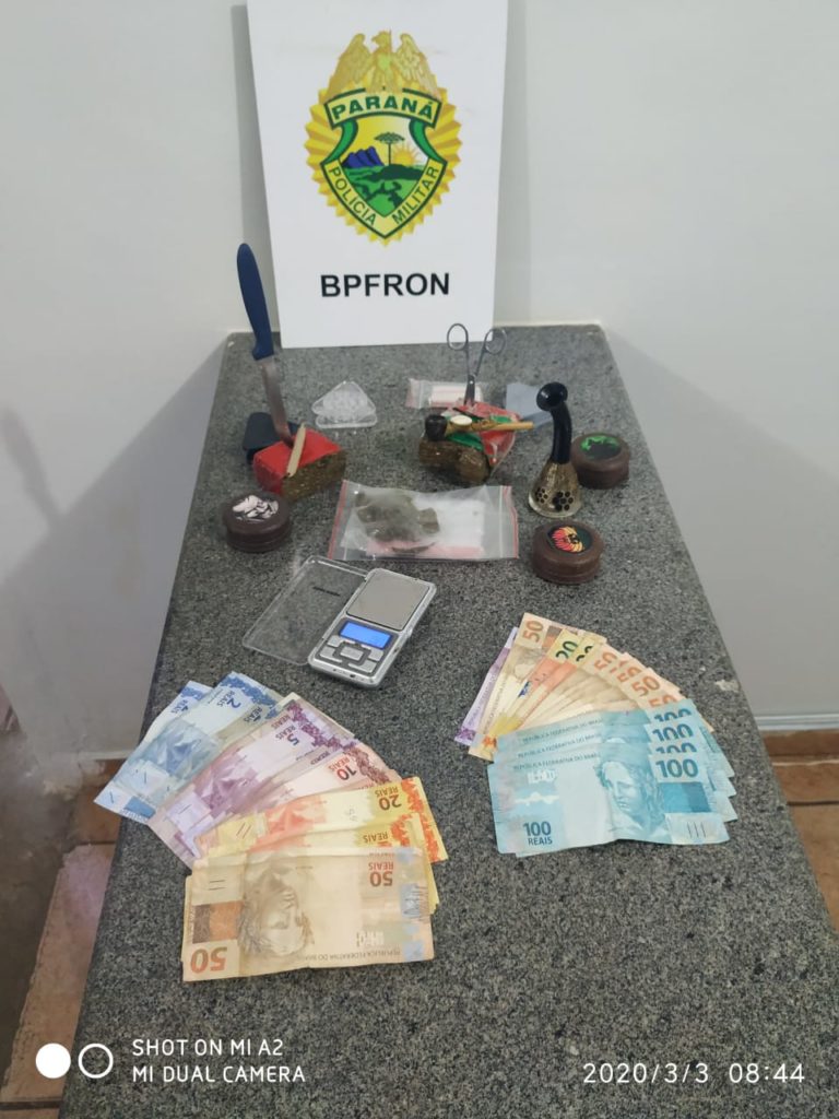 Homem é detido por tráfico de drogas em Marechal Cândido Rondon