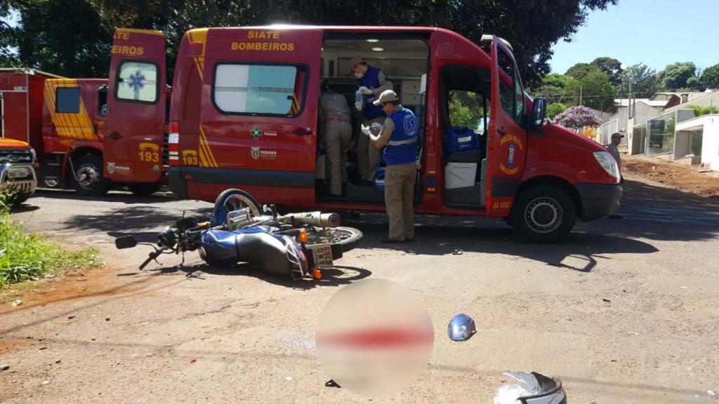 Motociclista ferido em grave acidente na Vila Tolentino está na UTI do HU