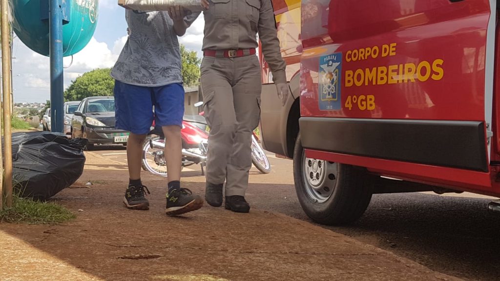 Criança fica ferida após queda no Bairro Interlagos