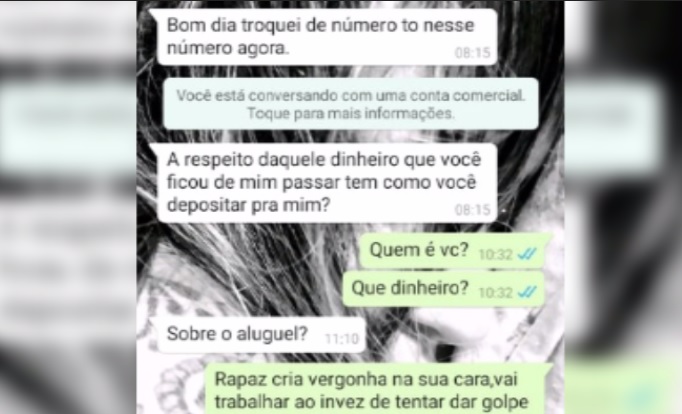 Golpista cobra aluguel por WhatsApp e internauta deixa alerta