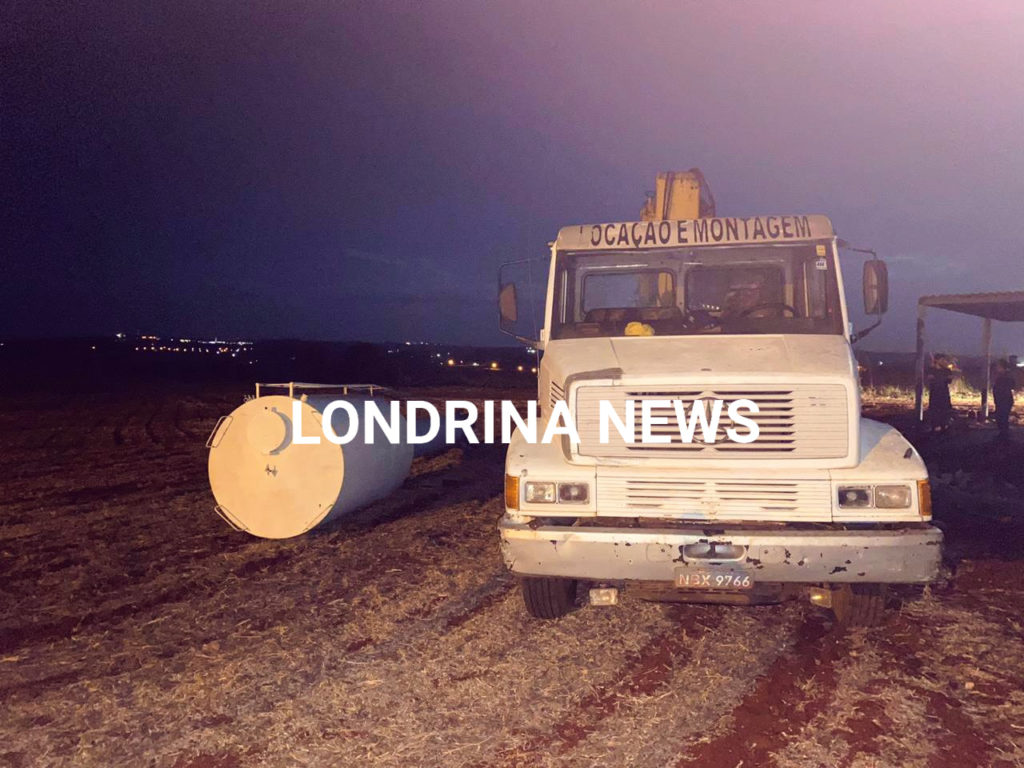Homem é preso ao ser flagrado furtando caixa d’água na área rural de Londrina