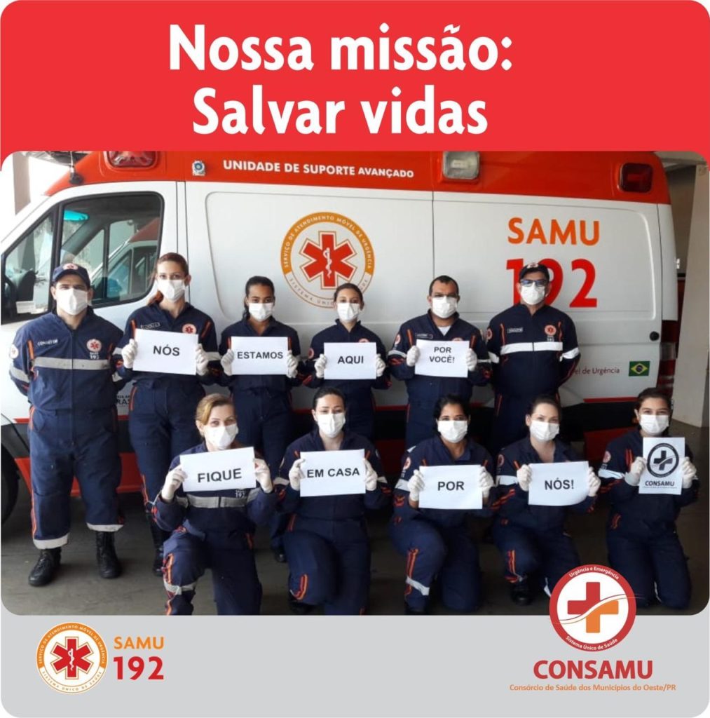 Consamu realiza campanha para conscientizar a população e pede para que as pessoas fiquem em casa