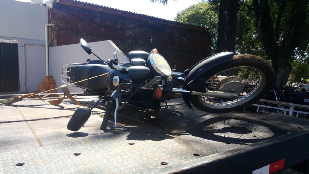 Moto furtada ontem no Brasmadeira é localizada pela Polícia Militar