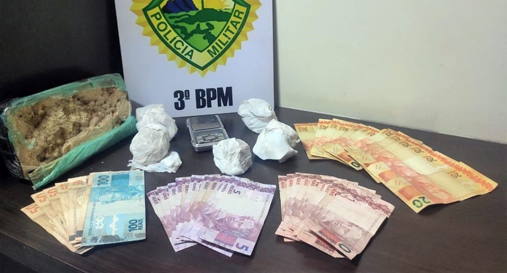 PM apreende crack e cocaína em Pato Branco durante final de semana