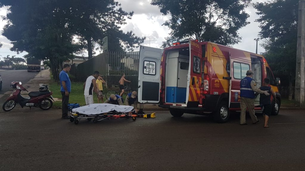 Mulher de 25 anos fica ferida após acidente no Turisparque